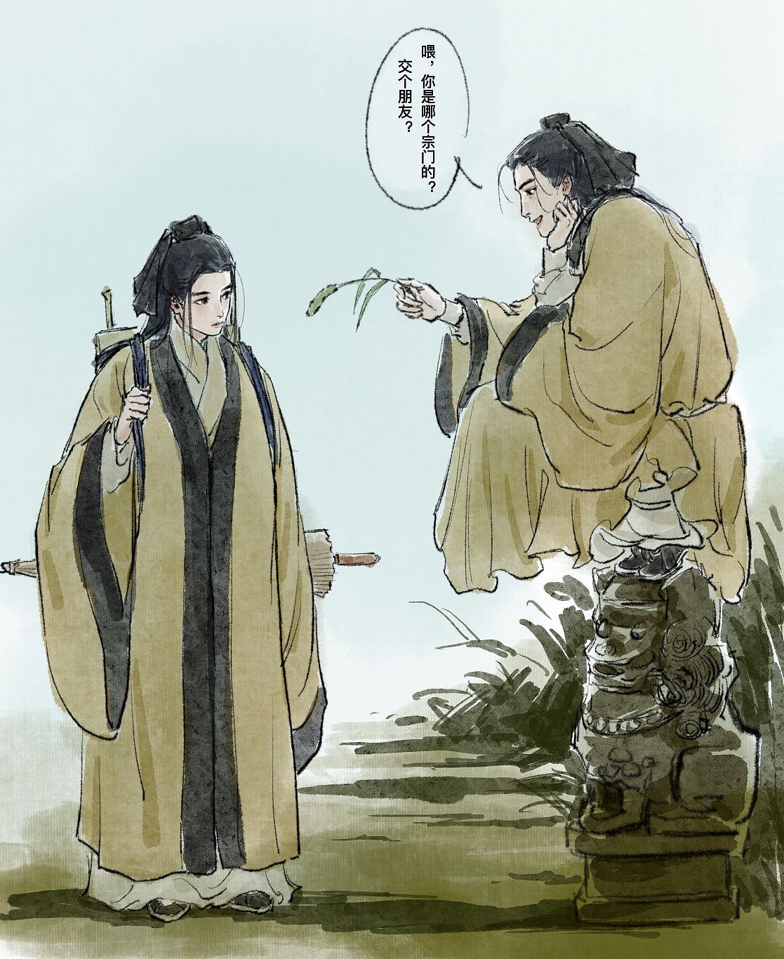 国风插画（图ZMzYxNDQyMTU2） - 艺术插画 - 站酷设计师一只咸水母原创素材 - 站酷ZCOOL