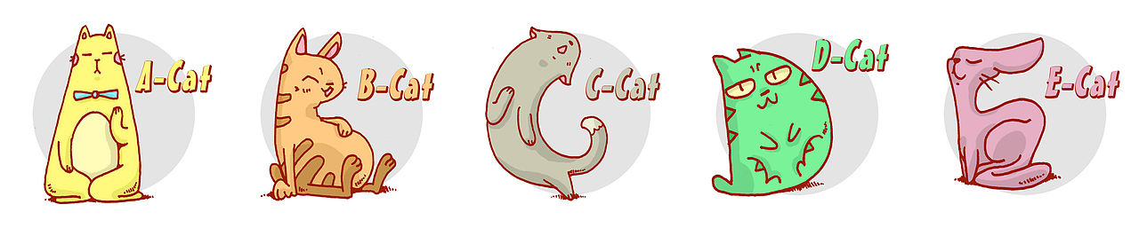 【Cat-英文字母设计】