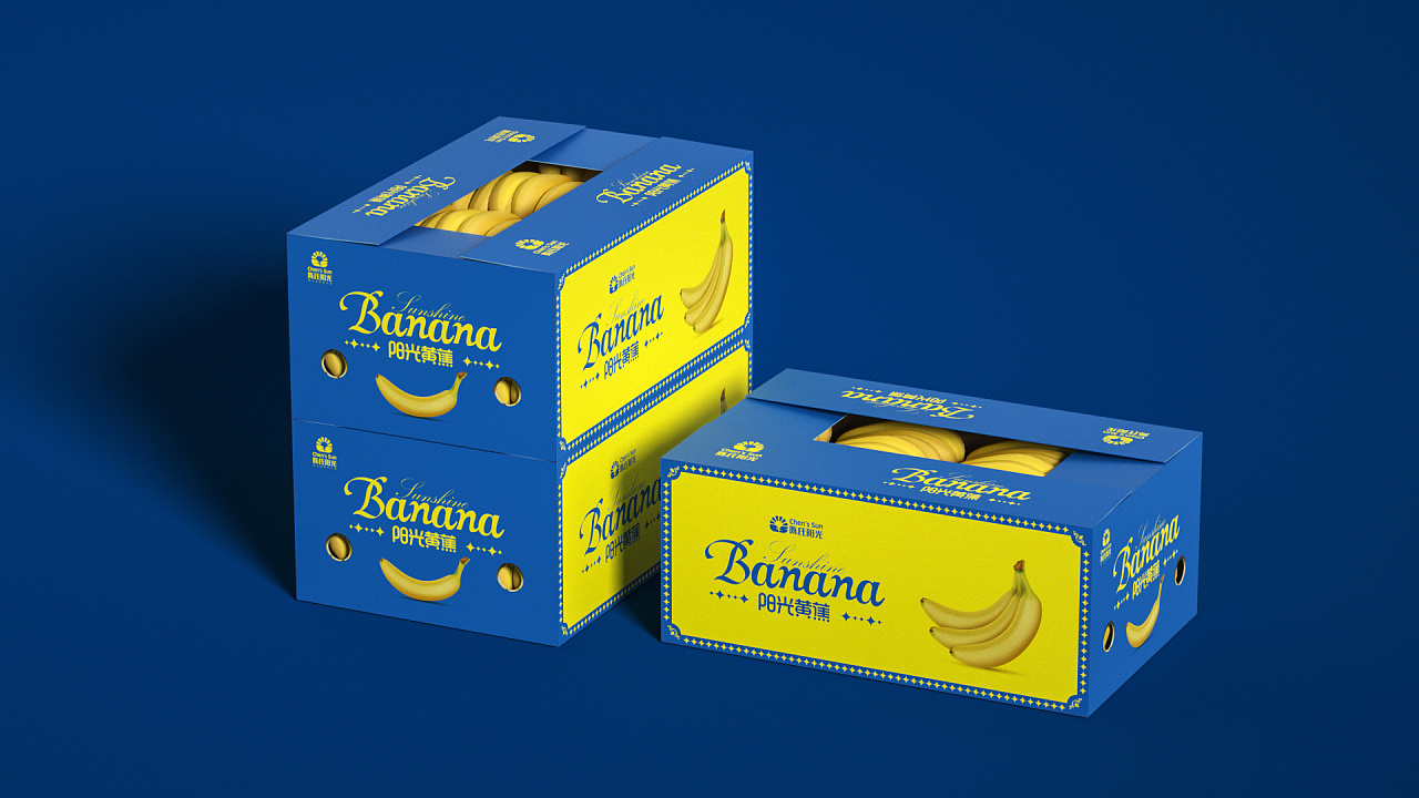 虎翼作品:陈氏阳光香蕉包装设计|平面|包装|贾颖设计 - 原创作品