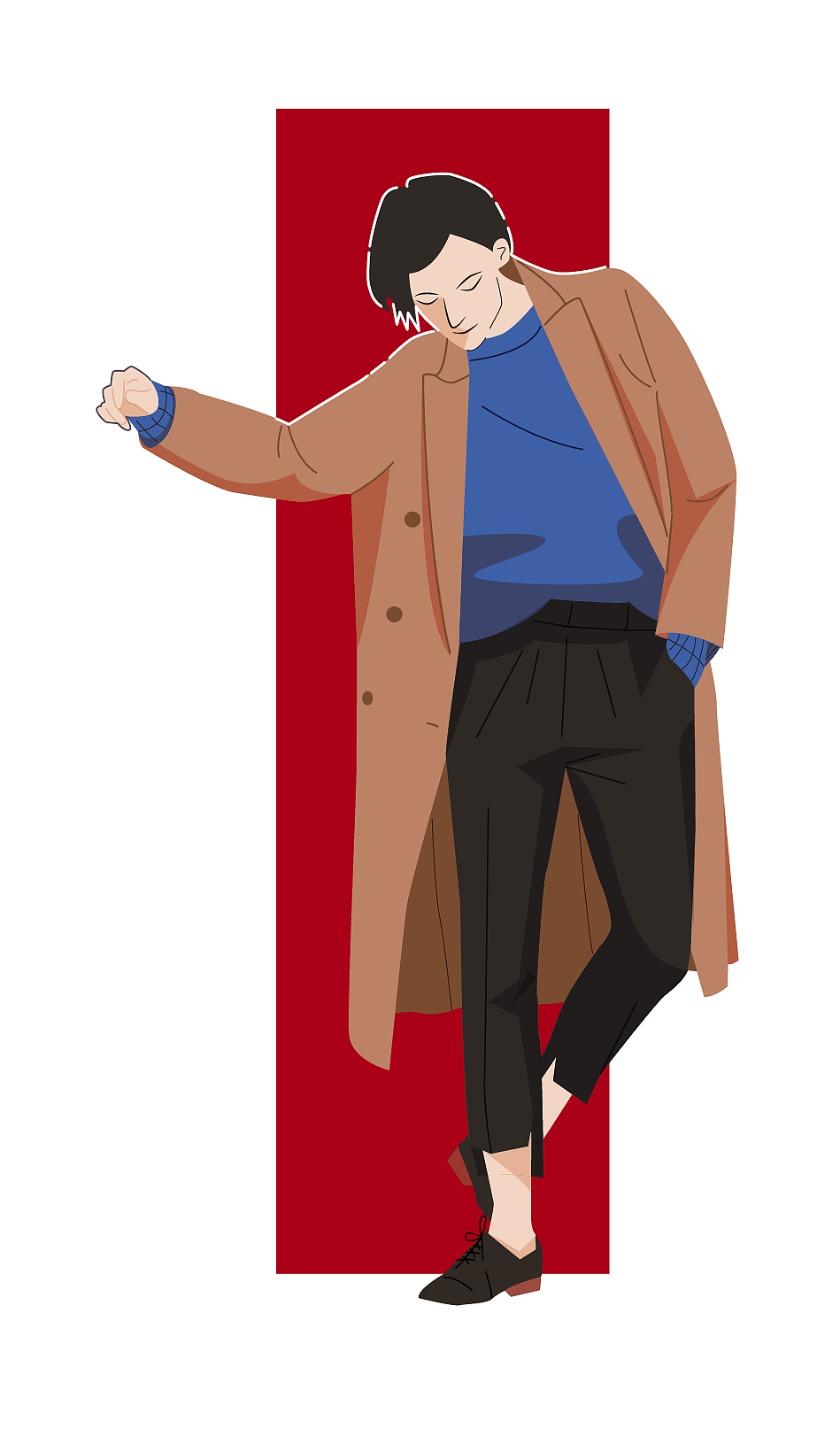 人物插画（图ZMjQ2NDk0MTYw） - 艺术插画 - 站酷设计师tina_034原创素材 - 站酷ZCOOL