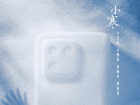 小米节气海报《小寒》