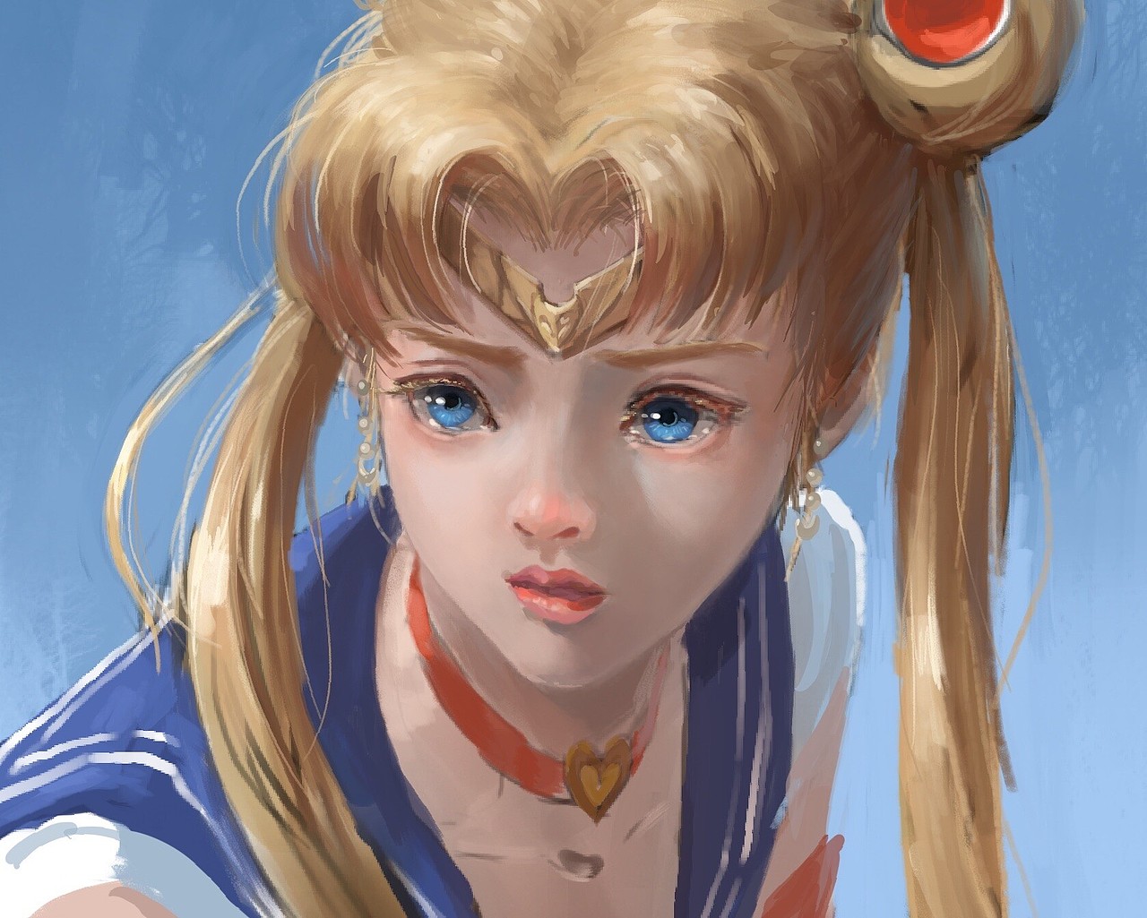 美少女战士水兵月重绘（图ZMjA5MTc3MjQw） - 新锐潮流插画 - 站酷设计师侯小侯原创素材 - 站酷ZCOOL