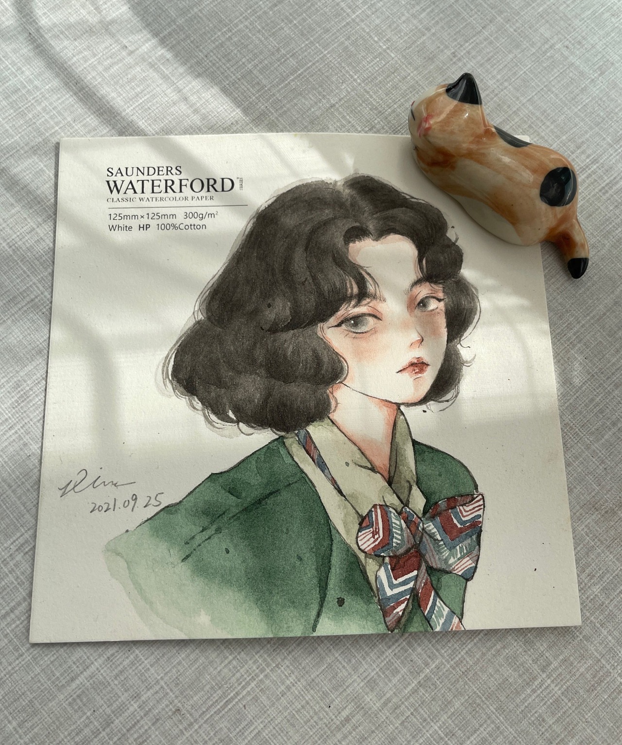 水彩头像1|纯艺术|绘画|一角zx - 原创作品 - 站酷 (zcool)