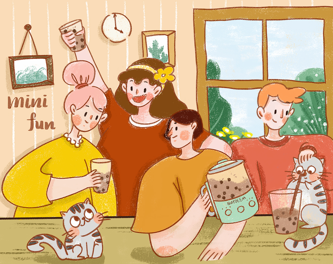 兒童插畫（圖ZMjIzNTE1MTA4） - 兒童插畫 - 站酷設(shè)計(jì)師青番茄醬醬原創(chuàng)素材 - 站酷ZCOOL