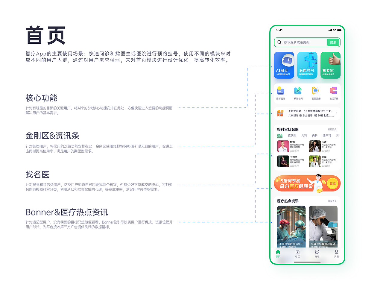 智疗APP界面设计