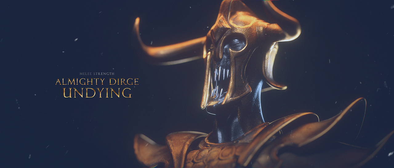 Dota 2 film titles, c4d practice works !