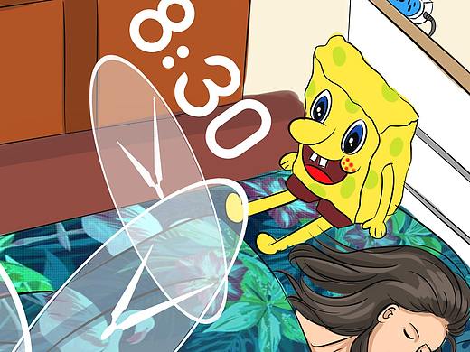 想要好好睡一觉（个人主页-ZNDQ4MjkwNDg=） - 艺术插画 - 站酷设计师骨感范女王原创素材 - 站酷ZCOOL