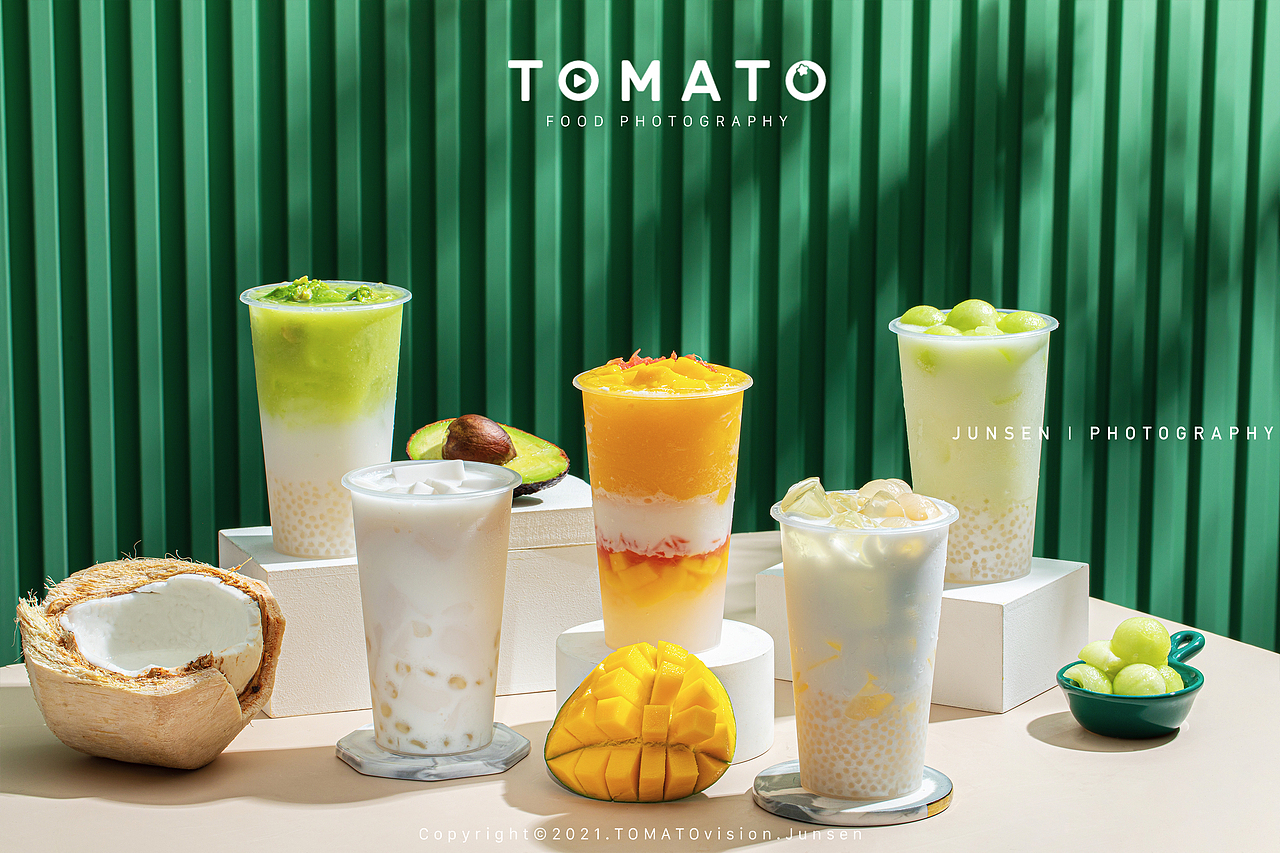 一组吃的喝的,准备迎接夏天吧「饮品甜品拍摄」