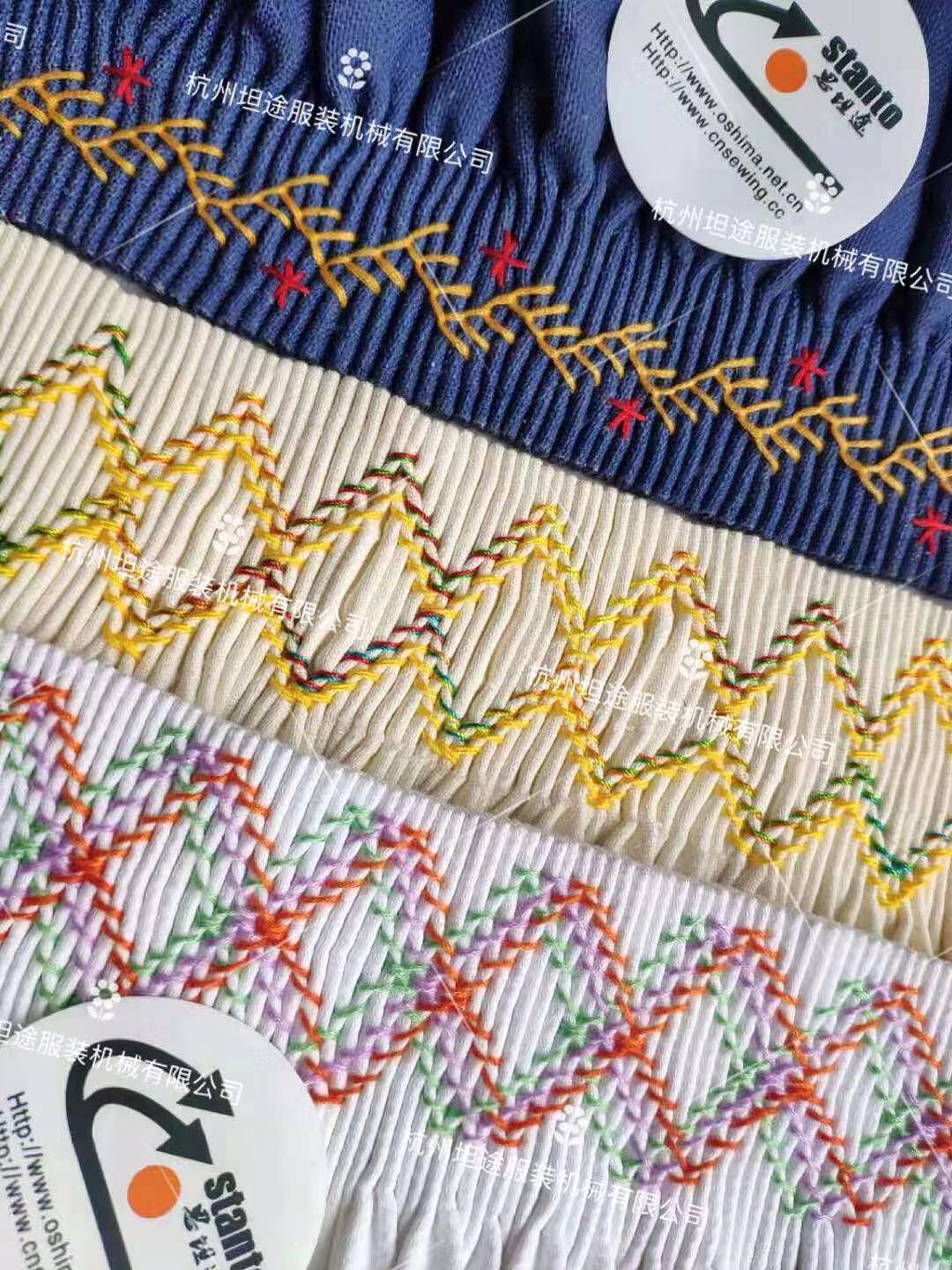 司马克smocking缩褶绣,手工打揽,抽褶机