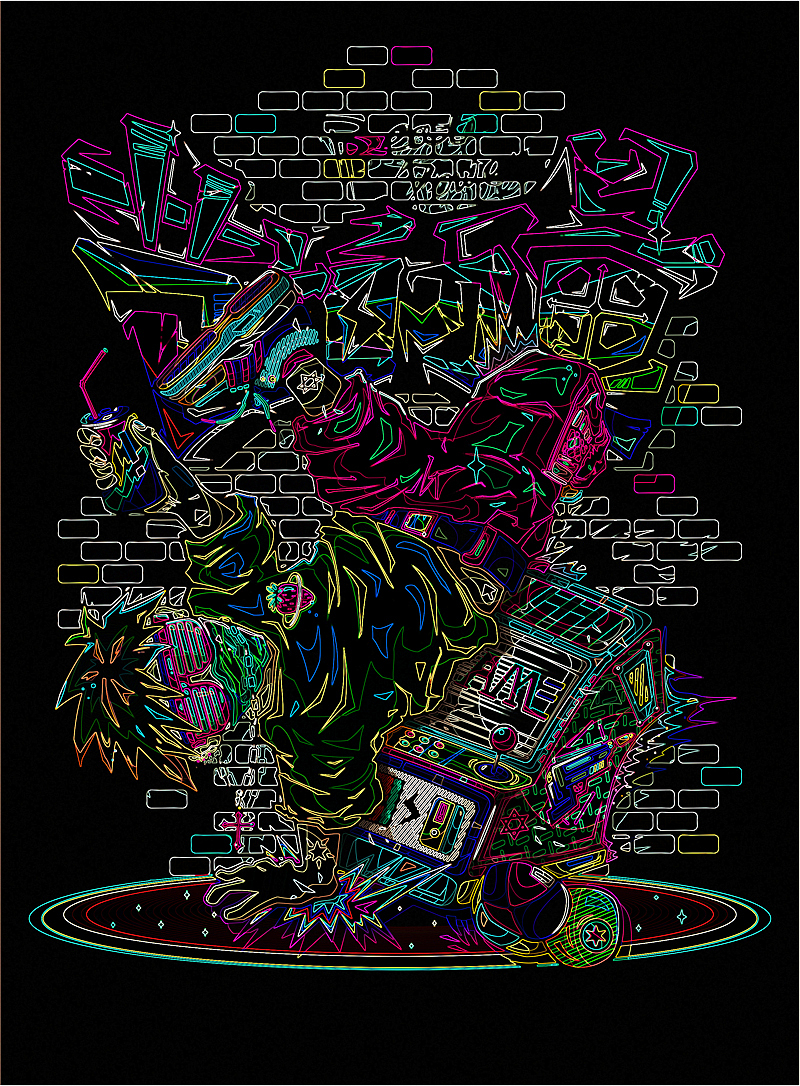 忙出头，哈（图ZMTU5NzI4ODg=） - 新锐潮流插画 - 站酷设计师chapel陈原创素材 - 站酷ZCOOL