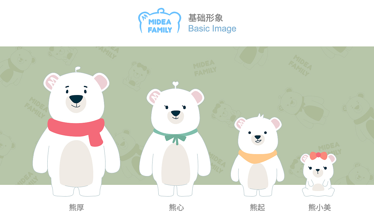 Midea Family 体验美好生活（图ZMTkwNTM2MzA0） - IP形象 - 站酷设计师Death_Note原创素材 - 站酷ZCOOL