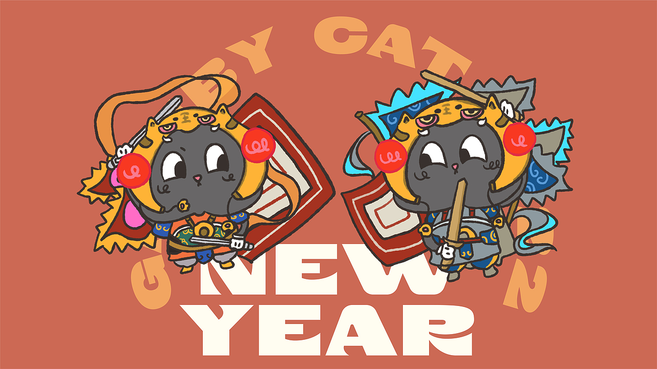2022新年/虎年IP设计-盖茨比猫Gatsby Cat