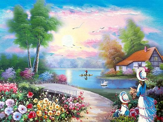 广西南宁文化墙彩绘 墙绘壁画装饰画油画定制
