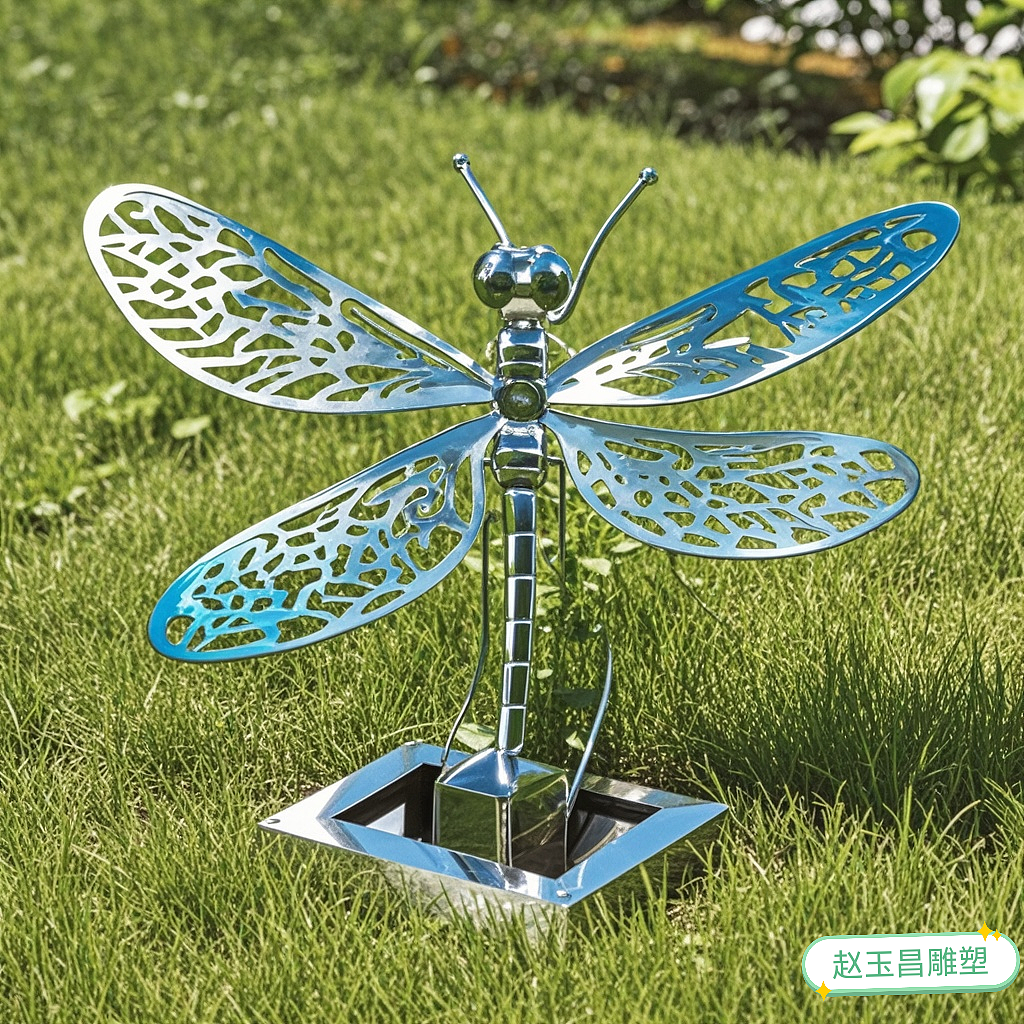 不锈钢镂空面蜻蜓雕塑摆件欣赏（图ZMzc1OTIyNjgw） - 工艺品设计 - 站酷设计师石头记雕塑原创素材 - 站酷ZCOOL