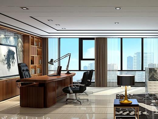总经理办公室设计|办公室设计|会议室设计|接待区设计
