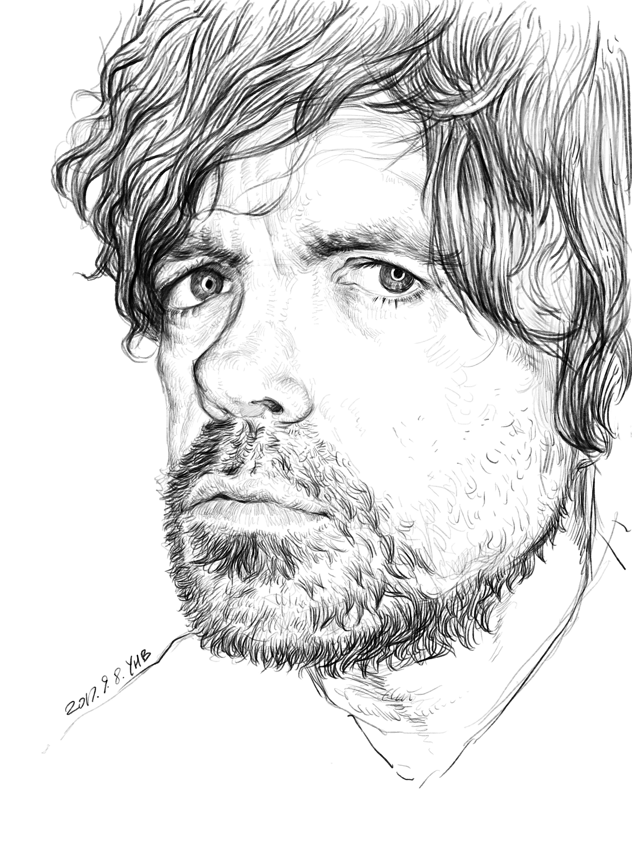 《权利的游戏》人物线稿练习