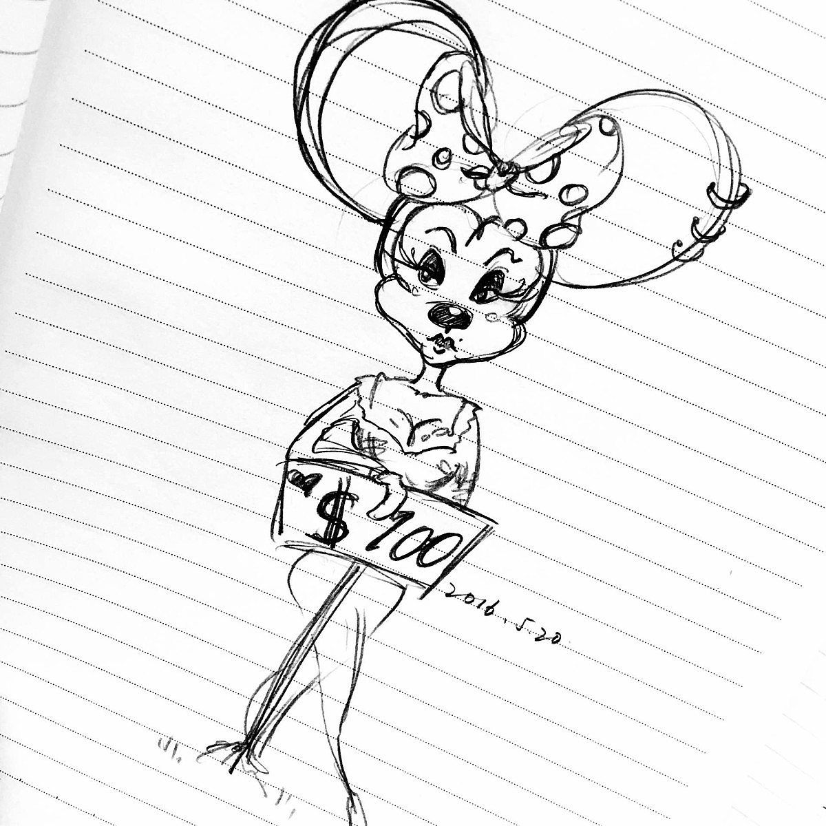 条纹本上的五分钟专注