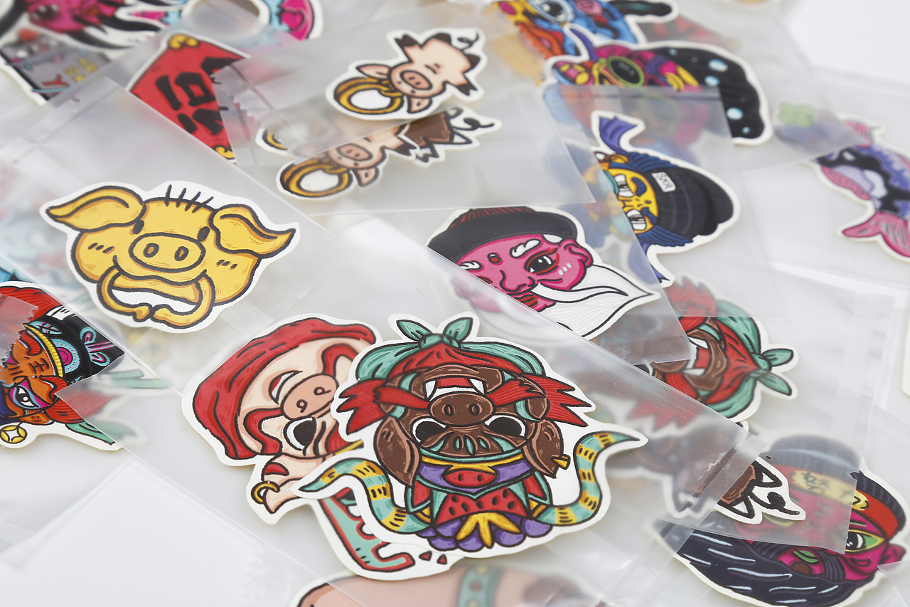 桃话坞品牌设计 乙亥年春节伴手礼 【迎新部分】（图ZMTQxMjA2Mjky） - 其他平面 - 站酷设计师买菜做饭的煮夫原创素材 - 站酷ZCOOL