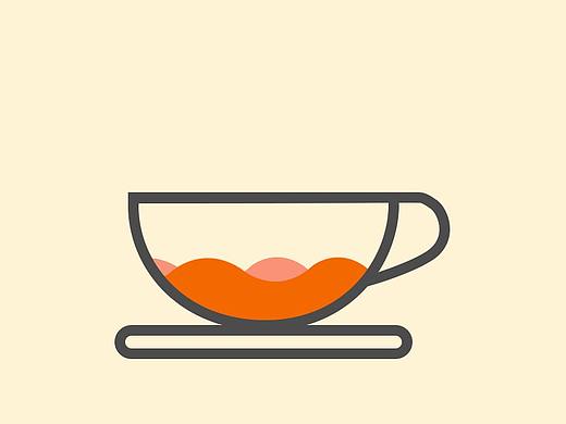 茶杯气泡动效酒水茶饮茶叶促销活动海报