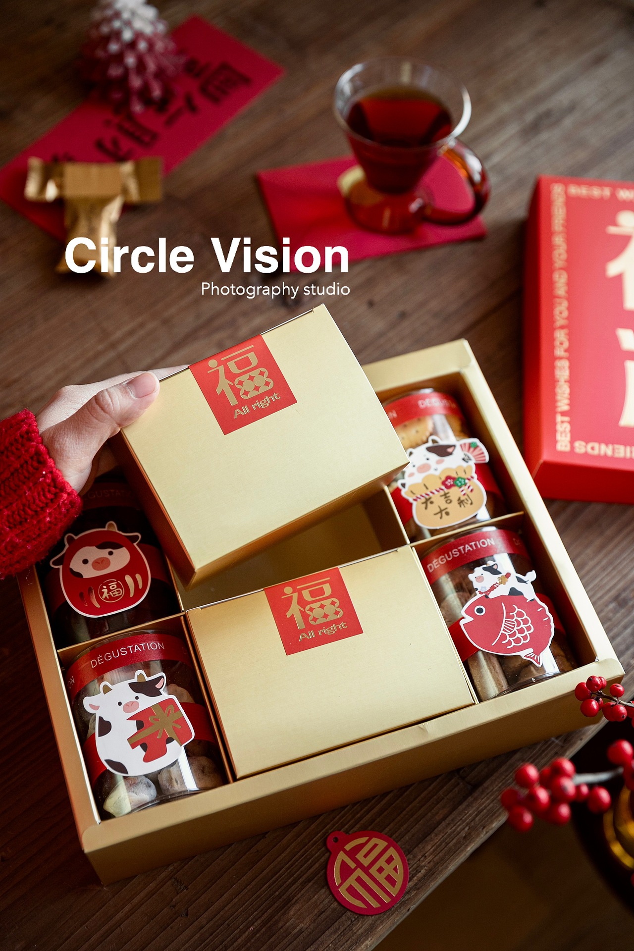 新年礼盒包装拍摄