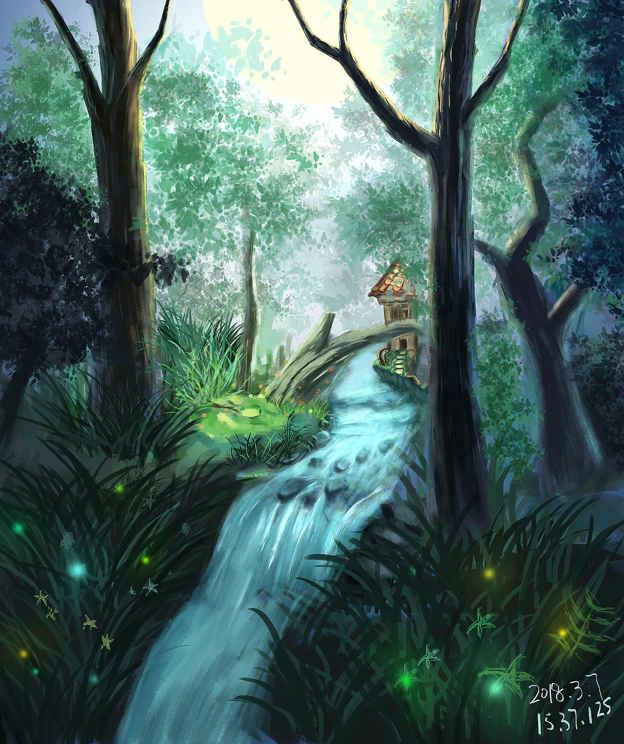 风景插画临摹（图ZMTA2OTk1Njk2） - 创作习作 - 站酷设计师KOZZ原创素材 - 站酷ZCOOL