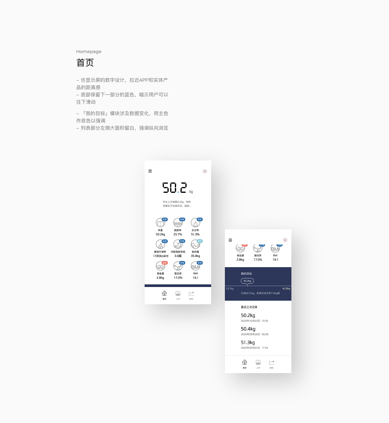 荣耀体脂称Redesign（图ZMjI3MTA5OTky） - APP界面 - 站酷设计师辛小丸子原创素材 - 站酷ZCOOL
