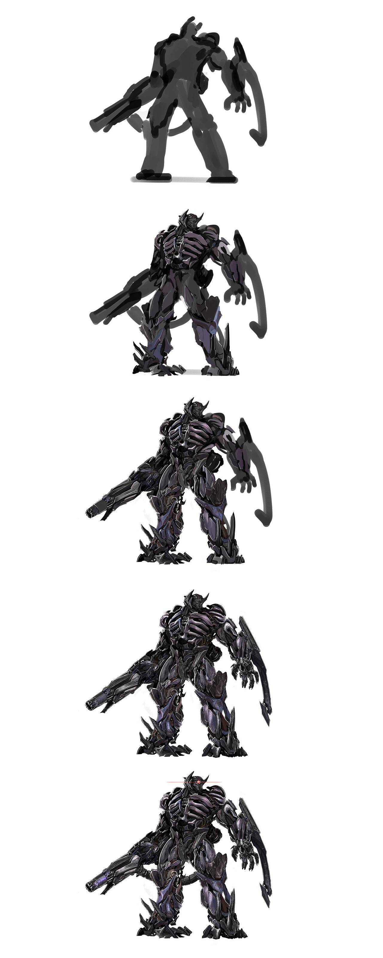 震荡波绘画过程