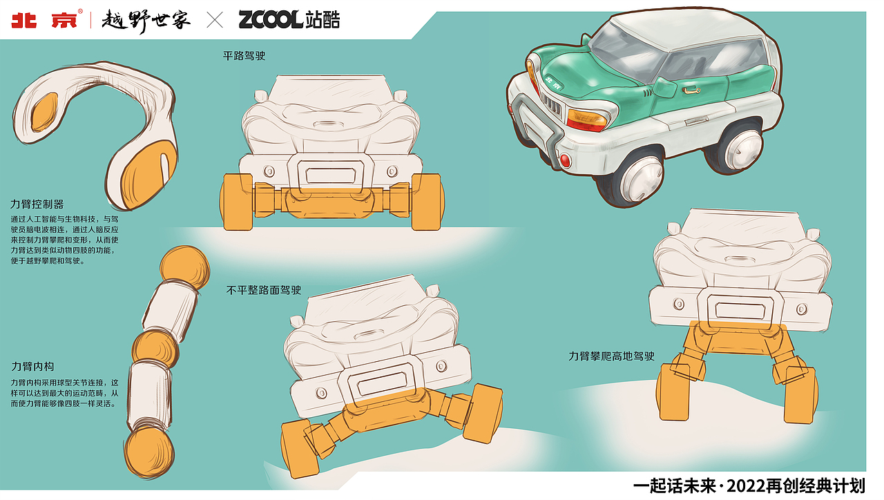 力臂越野车（图ZMjk4MjM2OTcy） - 商业插画 - 站酷设计师kirinwebber原创素材 - 站酷ZCOOL