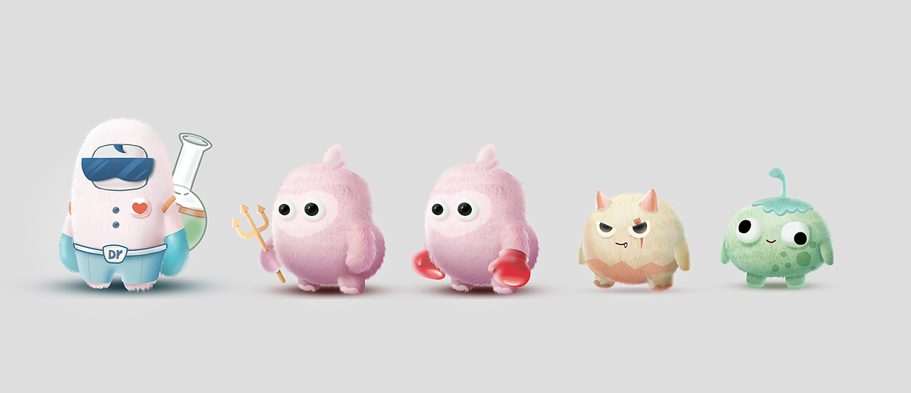 瑷尔博士羊毛毡动画!我的皮肤菌落不可能那么可爱!