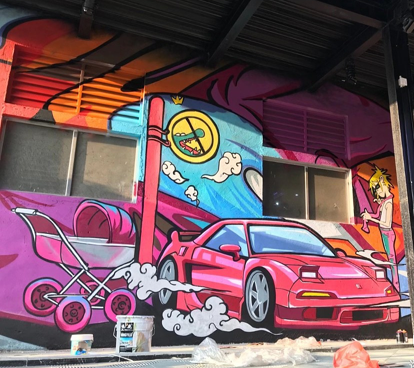 大同墙绘#大同彩绘#大同手绘墙#大同墙体彩绘