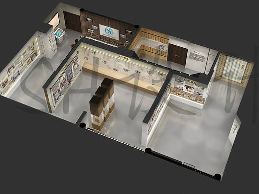 西宁市中医院院史馆展厅设计效果图