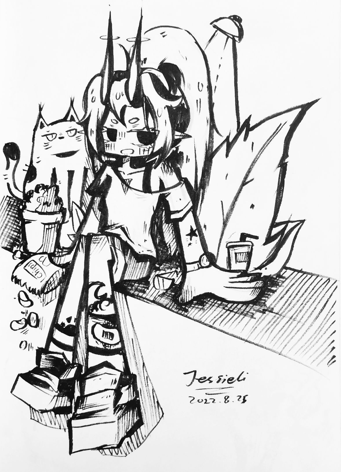 2022人物设计黑白篇