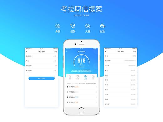 考拉职信APP提案（个人主页-ZMjg4NDk1NjA=） - APP界面 - 站酷设计师哼哈嘿呦原创素材 - 站酷ZCOOL