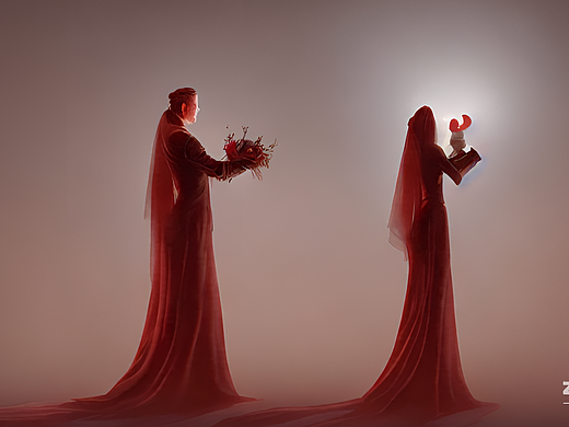 #AI創(chuàng)作實驗室#冥婚（個人主頁-ZNjMwNjY5Njg=） - AI作品 - 站酷設(shè)計師Z10295739原創(chuàng)素材 - 站酷ZCOOL