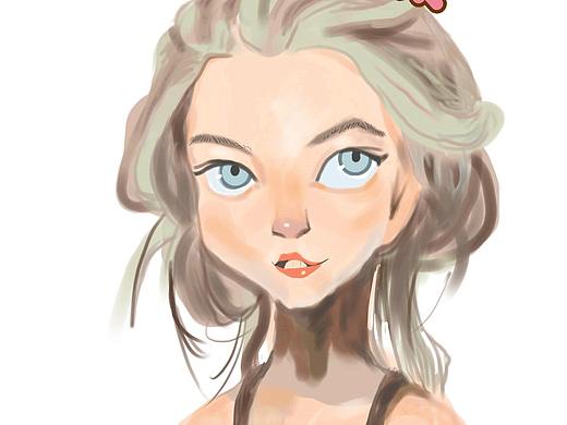 临摹女孩（个人主页-ZMzQxODczMjg=） - 创作习作 - 站酷设计师小施子原创素材 - 站酷ZCOOL