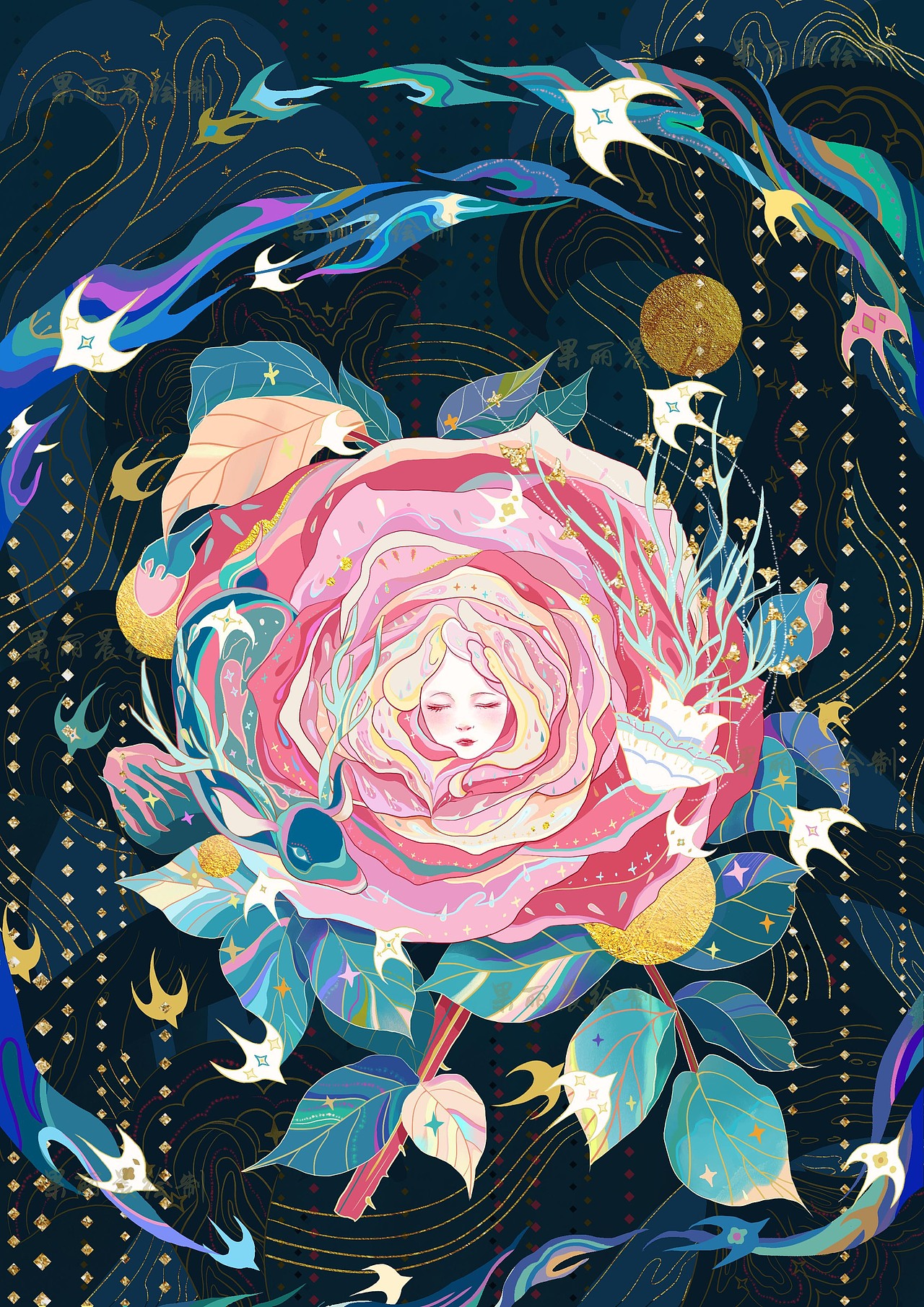 毕业设计系列插画梦魇