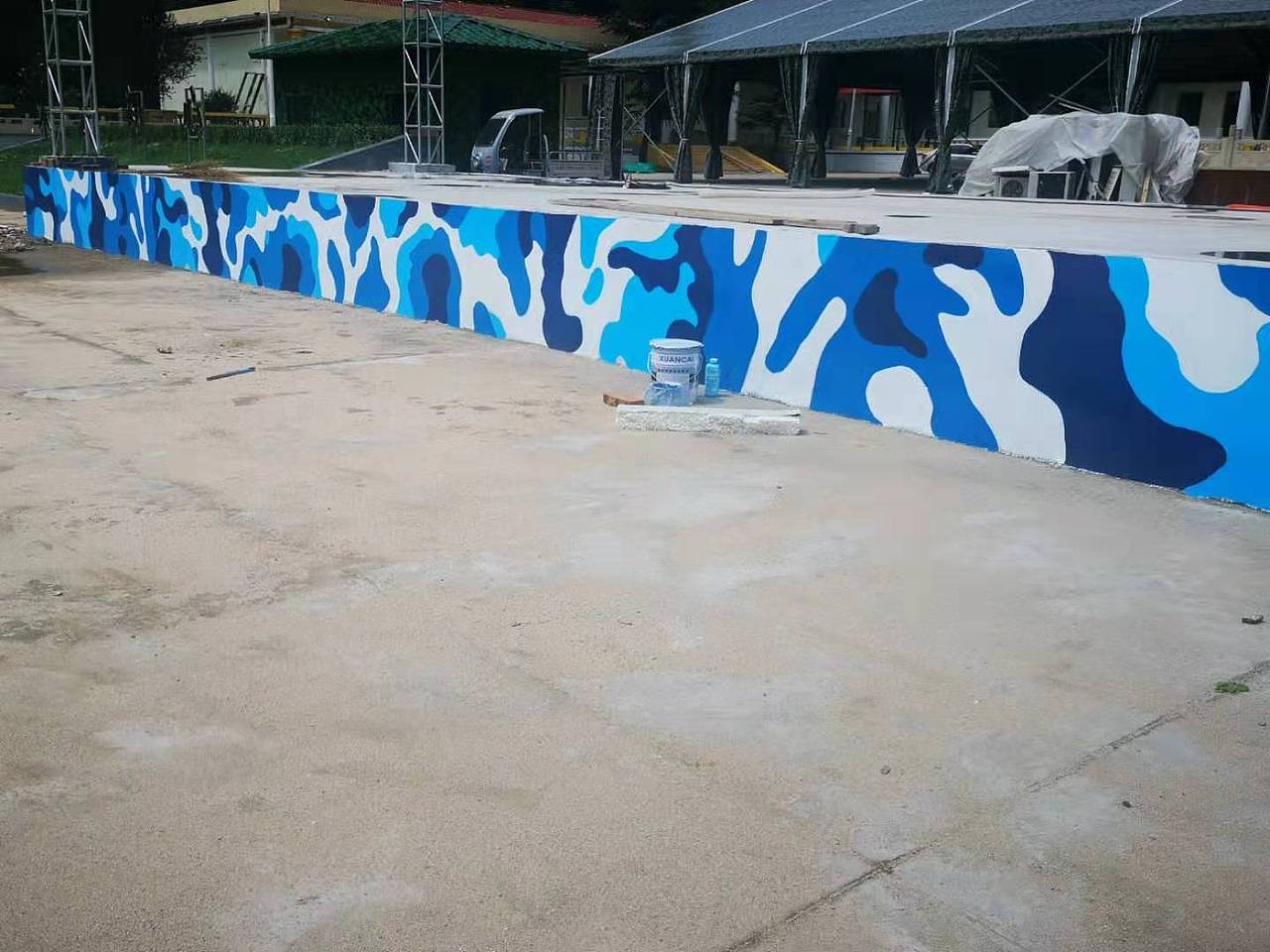 河北墙体彩绘 河北墙绘 迷彩墙绘 石家庄墙绘