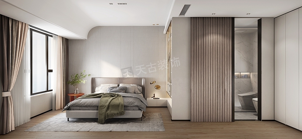 华侨城云溪别院装修,洋房轻奢风格设计,天古装饰设计师