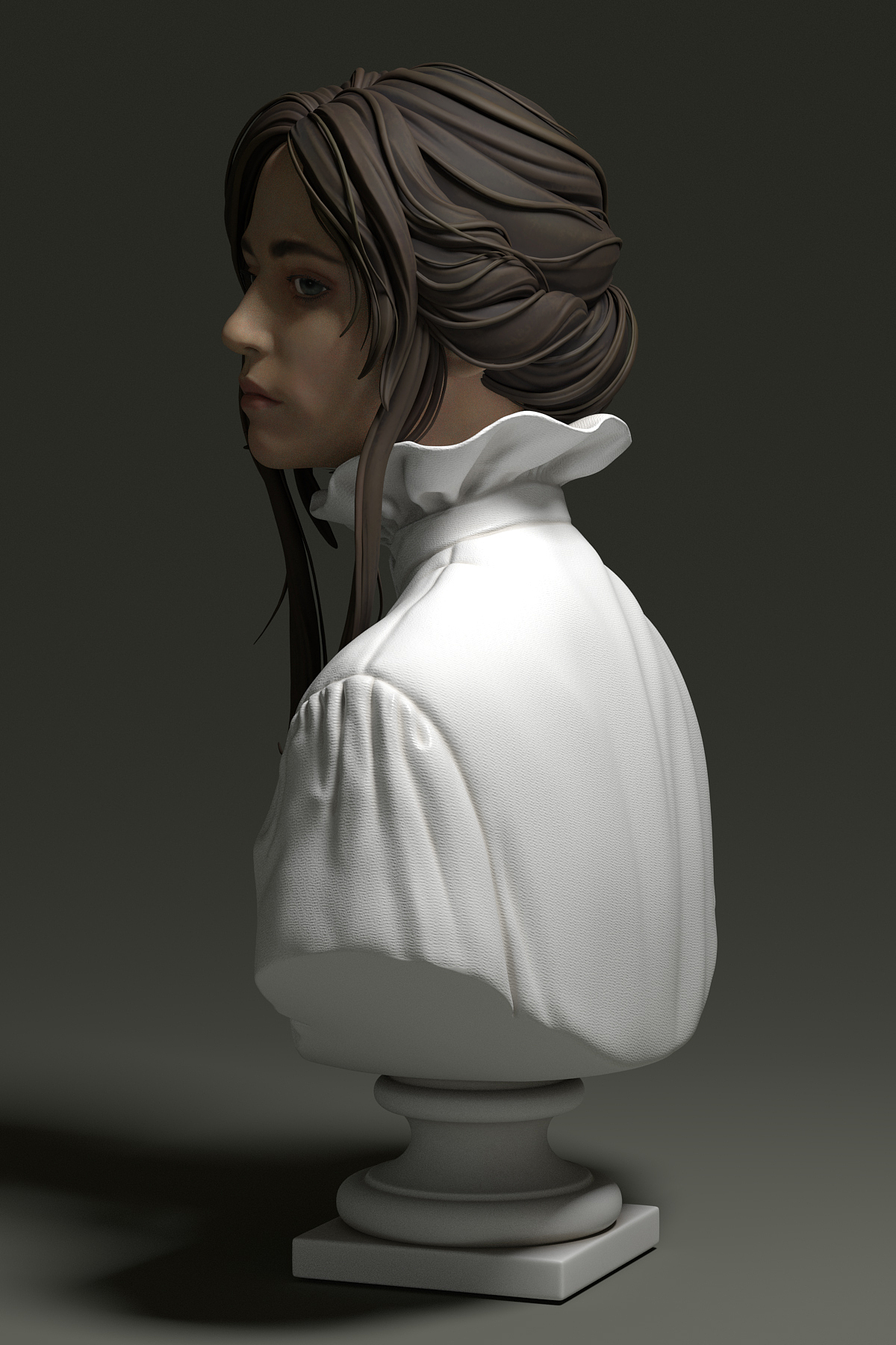 胸像练习20201007|三维|人物/生物|eeloel_原创作品-站酷zcool