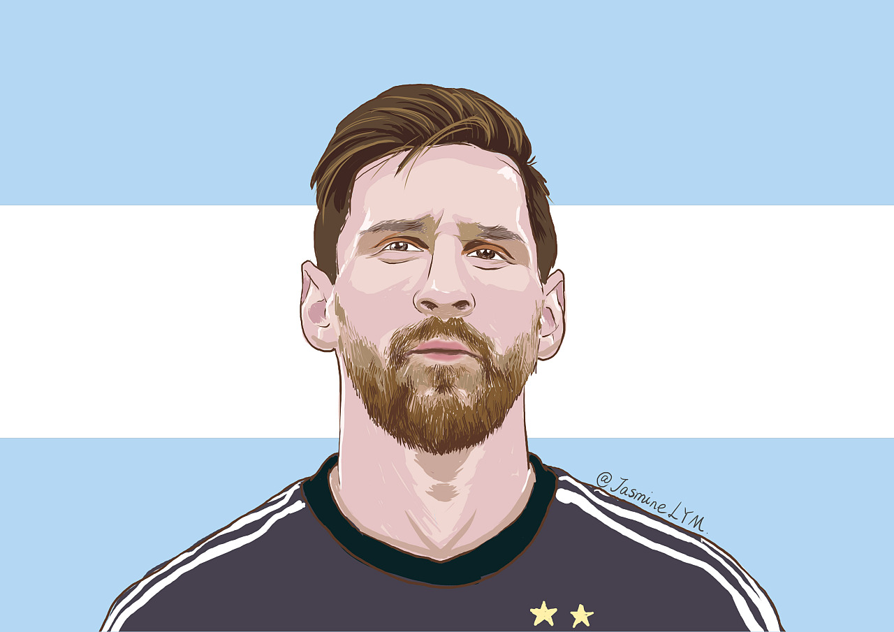 世界杯梅西加油!