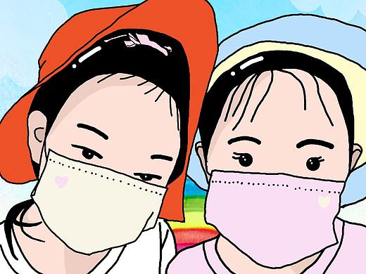 原创的人物头像与武汉美食