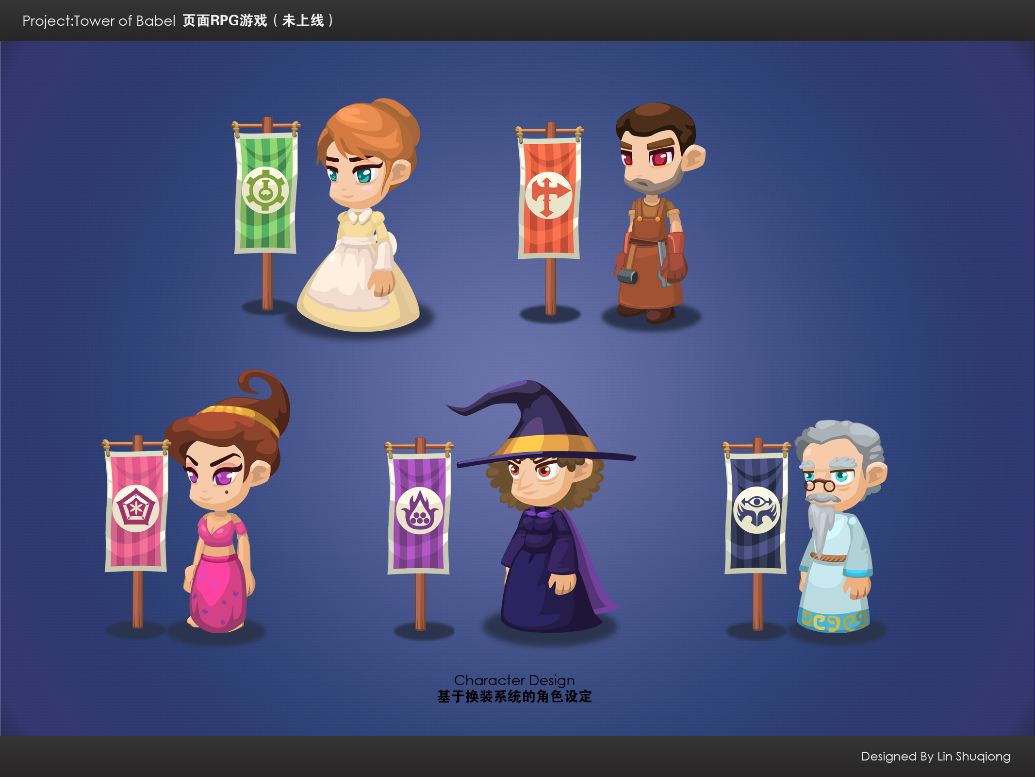 一款rpg游戏人物设计(基于换装系统)