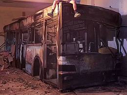 葡萄牙涂鴉藝術(shù)家將混凝土建筑變?yōu)樗囆g(shù)品