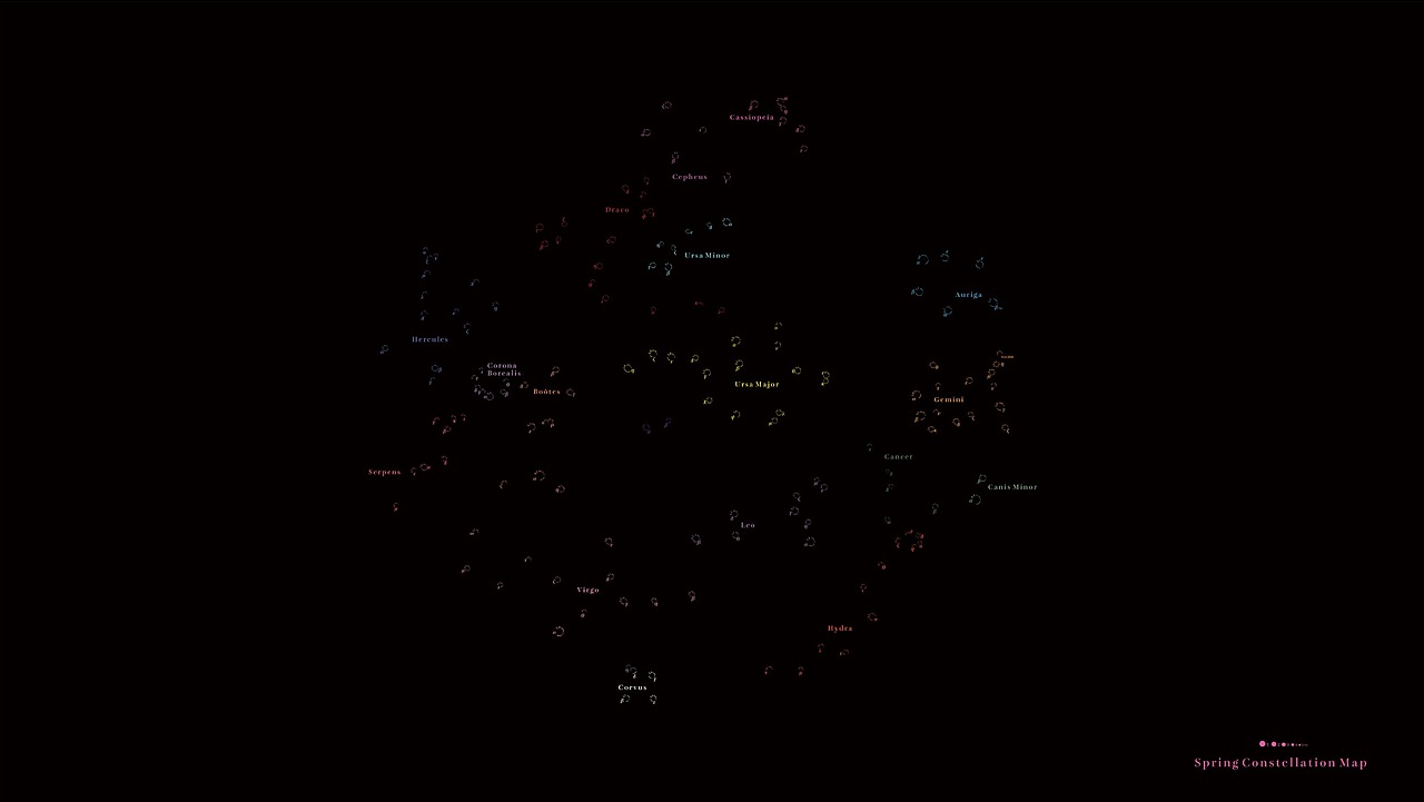 Spring Constellation Map（图ZMjU0Mzk1MDM2） - 创作习作 - 站酷设计师ruib_eika原创素材 - 站酷ZCOOL