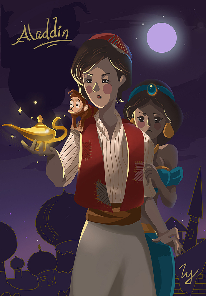阿拉丁插画