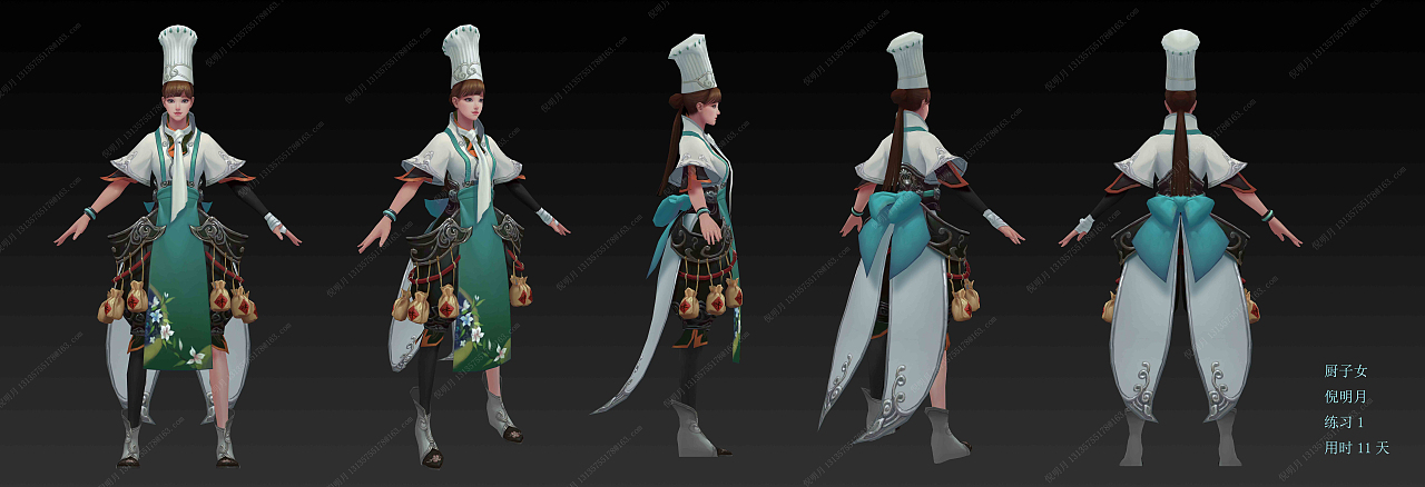 3D手绘角色模型作品（图ZMzA2MjI2MDU2） - 动画/影视 - 站酷设计师nimingyue原创素材 - 站酷ZCOOL