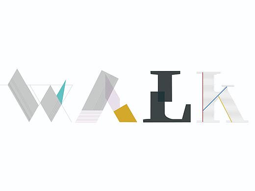 walk字体设计