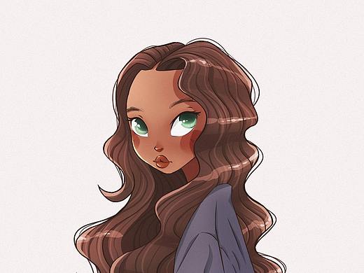 歐美風(fēng)卡通人物（個(gè)人主頁-ZNDg5OTQxNjQ=） - 創(chuàng)作習(xí)作 - 站酷設(shè)計(jì)師未擇之路原創(chuàng)素材 - 站酷ZCOOL