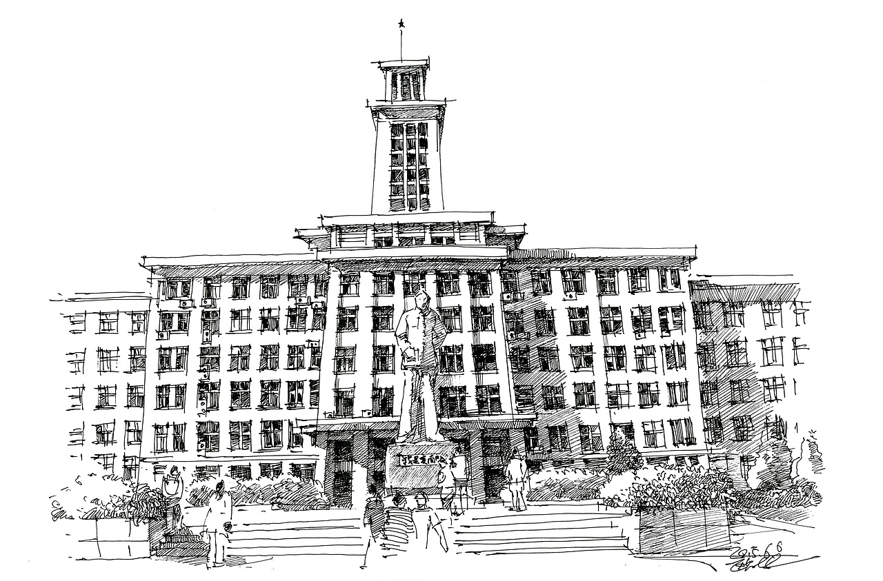 毕业季·手绘校园明信片