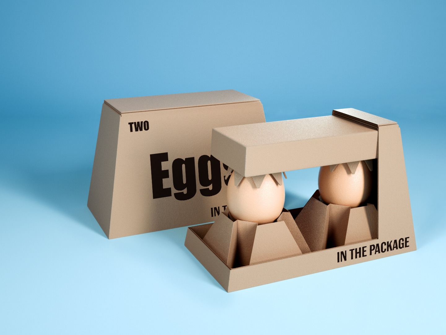 卡纸鸡蛋防摔包装设计图片